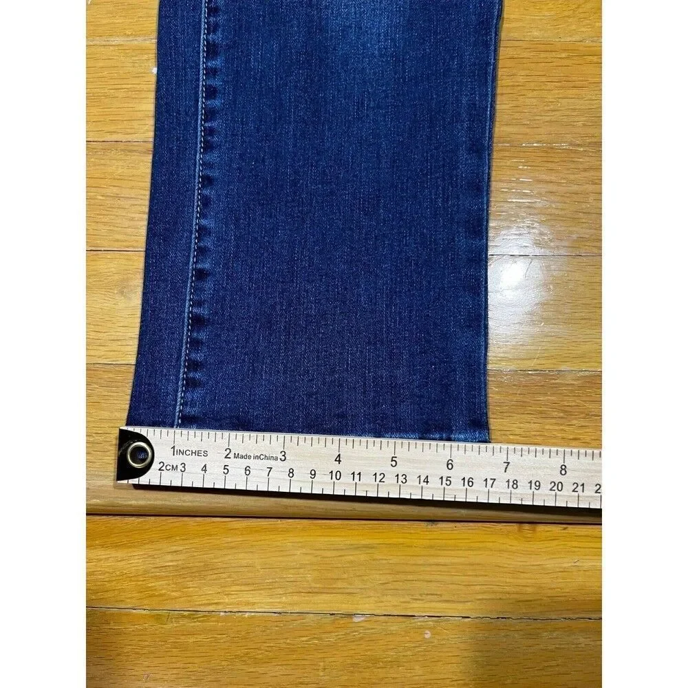 JAG Jeans Womens Size 4 Petite Dark Wash Blue Mid Rise Straight Leg Denim